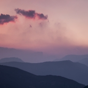 Soirée rose, Baronnies, Drôme